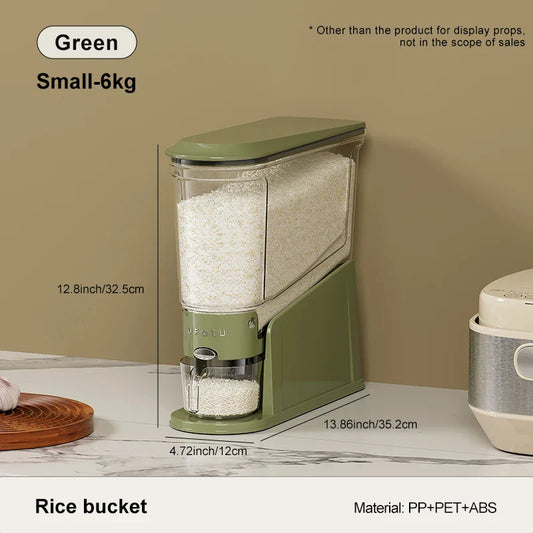 RiceOrbit™ Rotating Rice & Grain Dispenser (360° Airtight Storage)