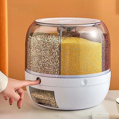 GrainVault™ Rotating 6-Grid Grain Dispenser