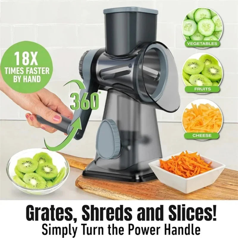 RotaryGrate™ 3-in-1 Cheese & Vegetable Slicer
