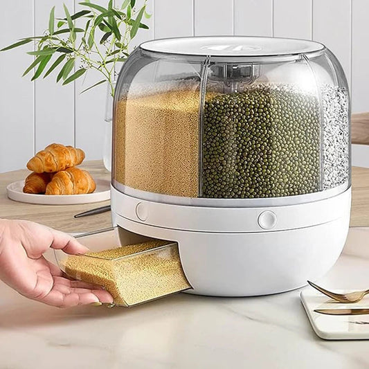 GrainVault™ Rotating 6-Grid Grain Dispenser