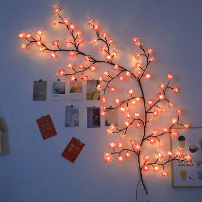 BlossomGlow™ Cherry Blossom Branch Wall Light — Soft Ambient LED Decor