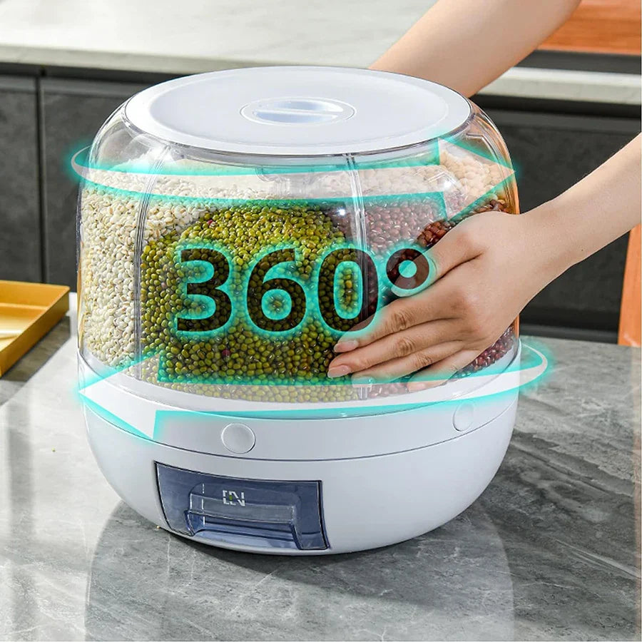 GrainVault™ Rotating 6-Grid Grain Dispenser