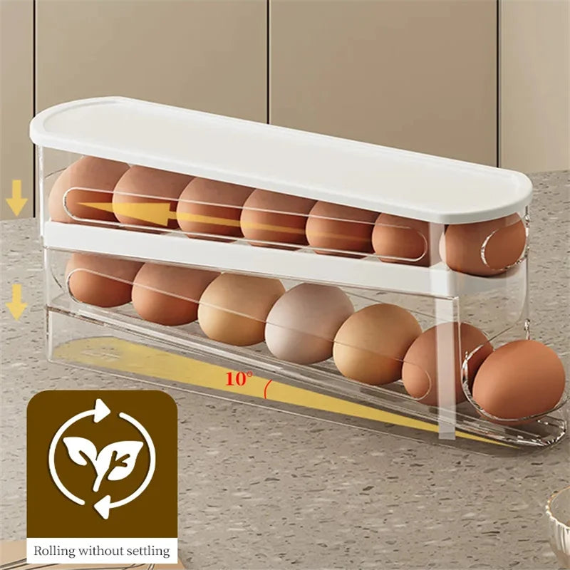 EggNest™ Compact Rolling Egg Rack (Holds 14 Eggs)