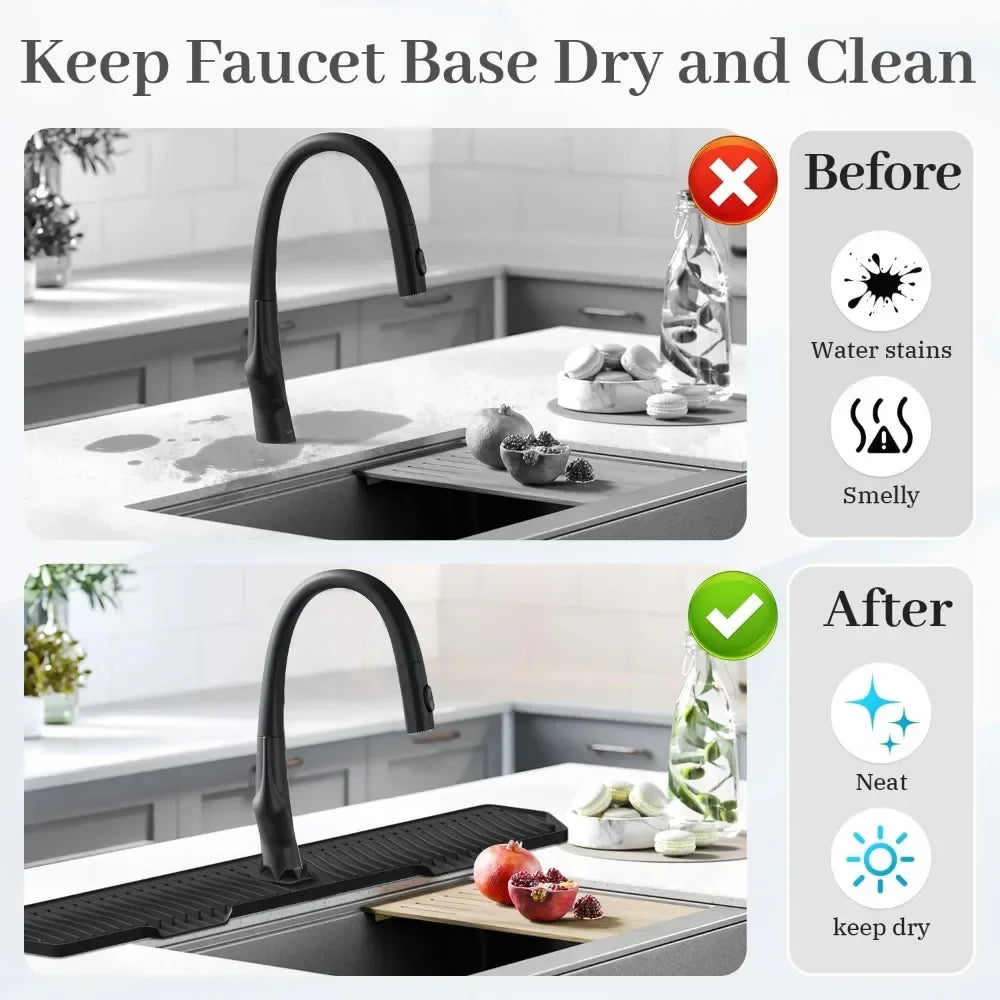 DryDock™ Faucet Drain & Organizer Mat