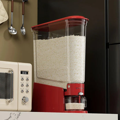 RiceOrbit™ Rotating Rice & Grain Dispenser (360° Airtight Storage)