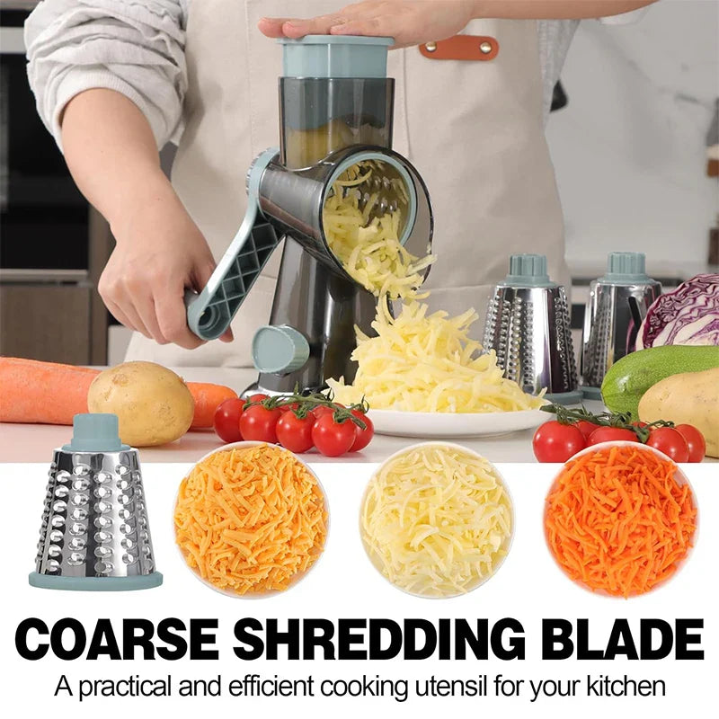 RotaryGrate™ 3-in-1 Cheese & Vegetable Slicer