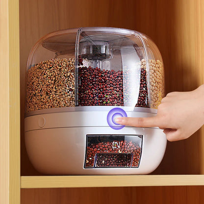 GrainVault™ Rotating 6-Grid Grain Dispenser
